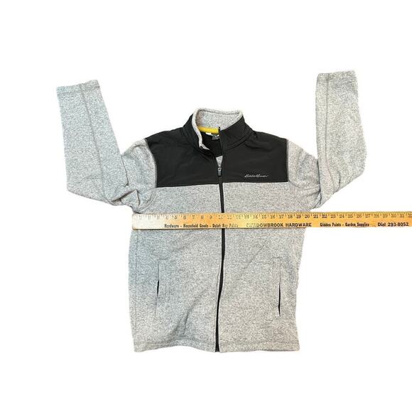 Eddie Bauer Men's Full Zip Knit Jacket. Grey. Medium. Outdoors. Casual. - Picture 6 of 7